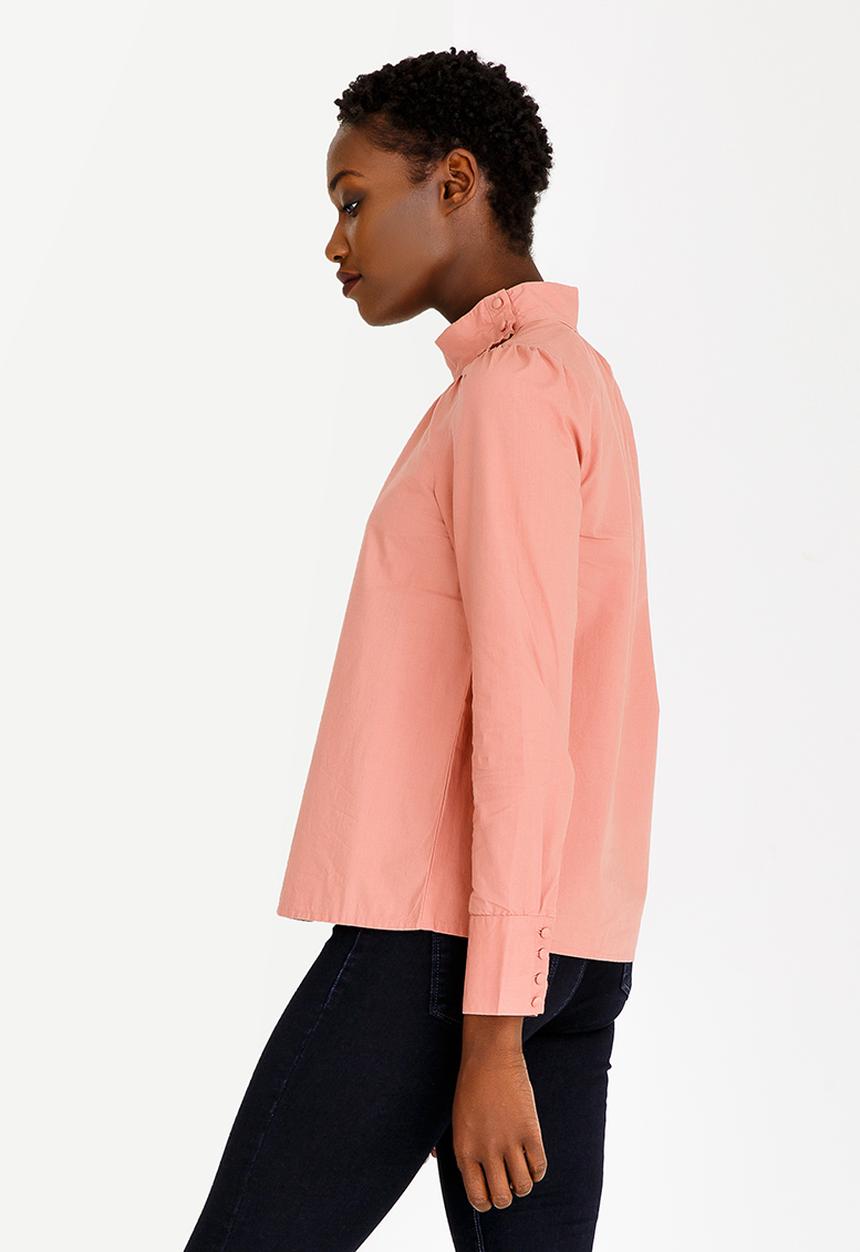 Vero Moda - Button Detail Shirt Mid Pink