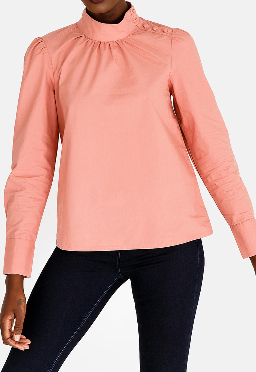 Vero Moda - Button Detail Shirt Mid Pink