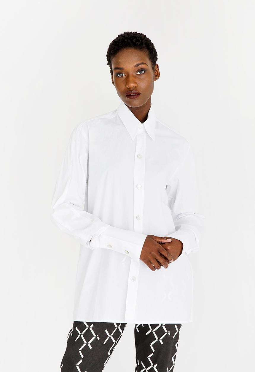 Chulaap - Shirt with Tie Detail White