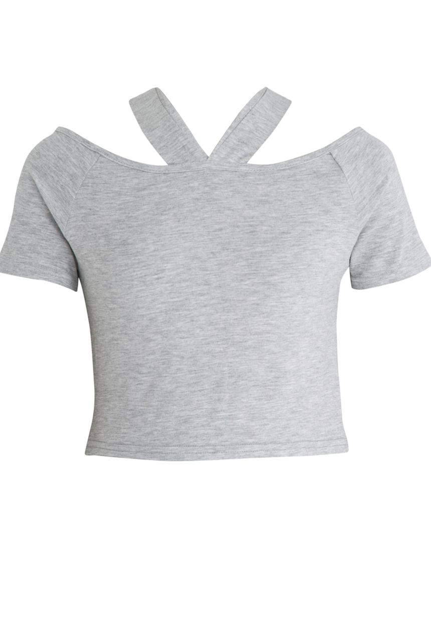 Rebel Republic - Crop Top Grey