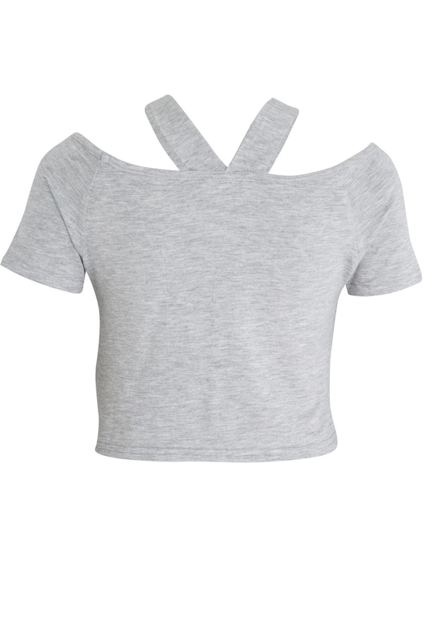 Rebel Republic - Crop Top Grey