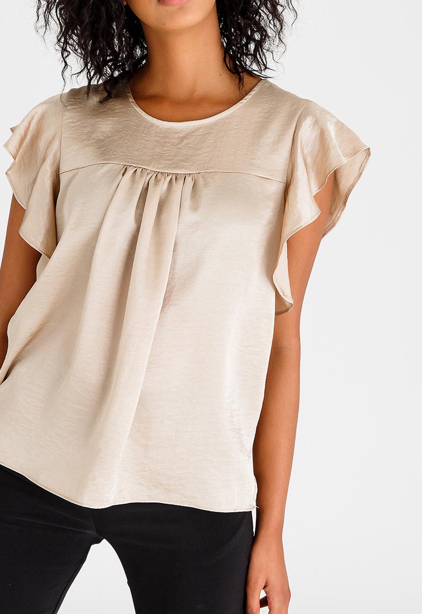 edit - Frilly Blouse Gold