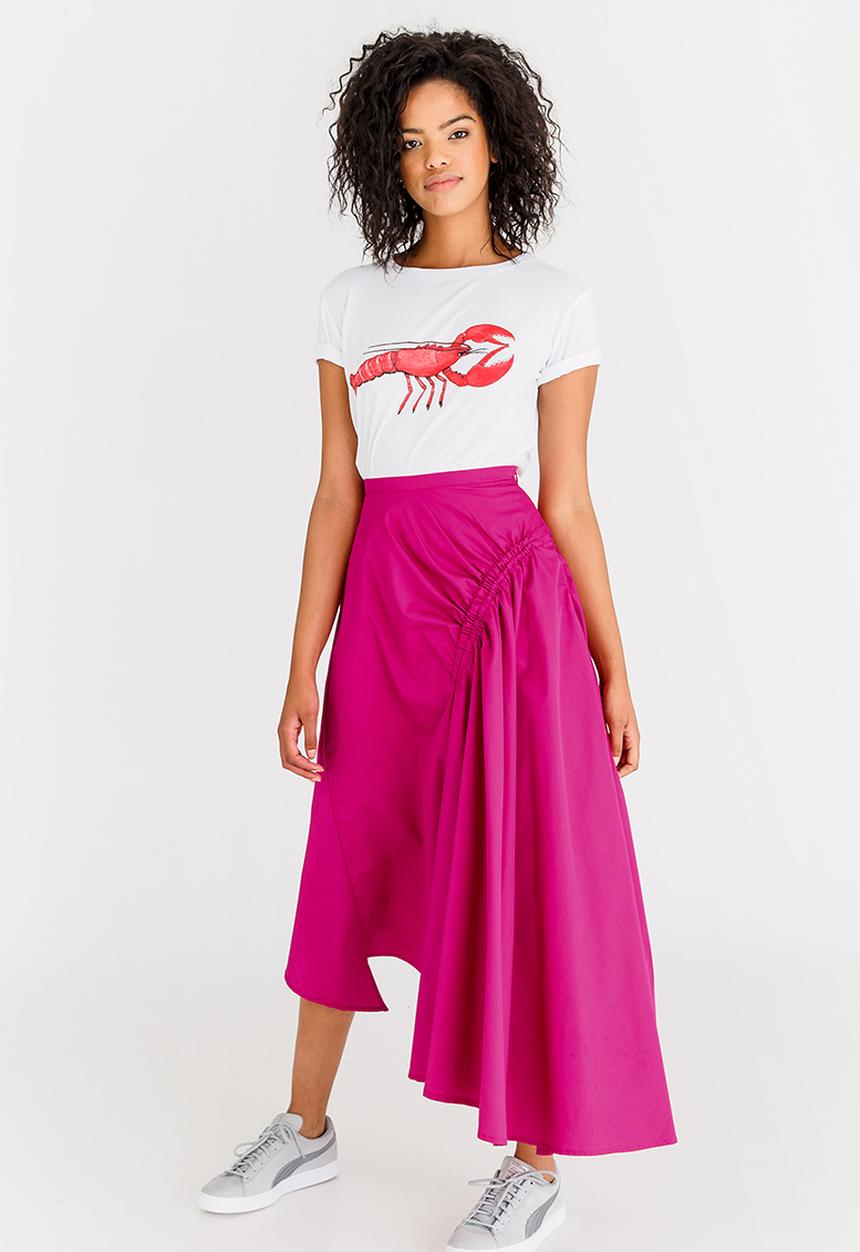 STYLE REPUBLIC - Asymmetrical Skirt Magenta