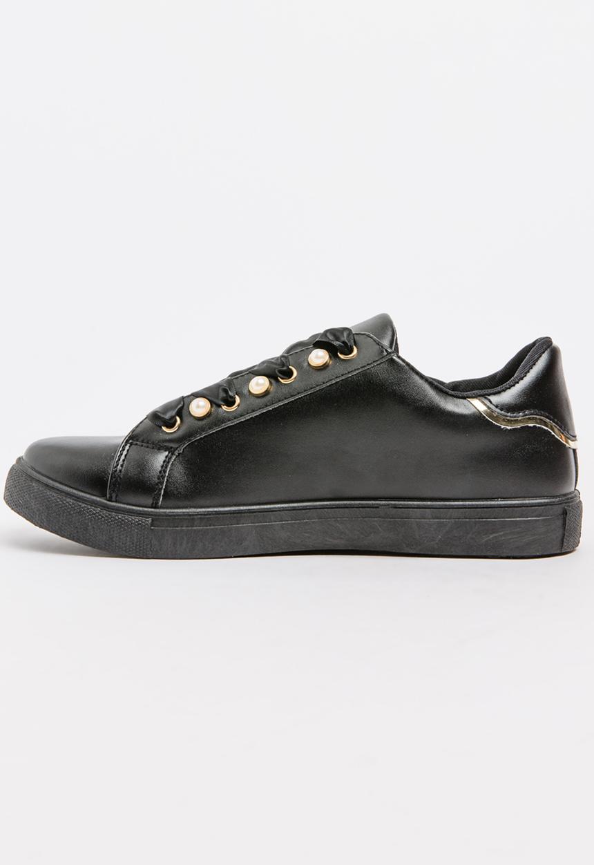 Awol - Pearl Detail Sneakers Black