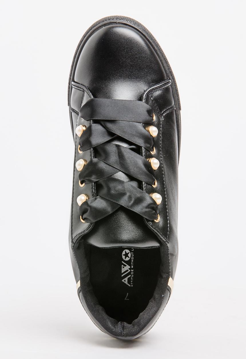 Awol - Pearl Detail Sneakers Black