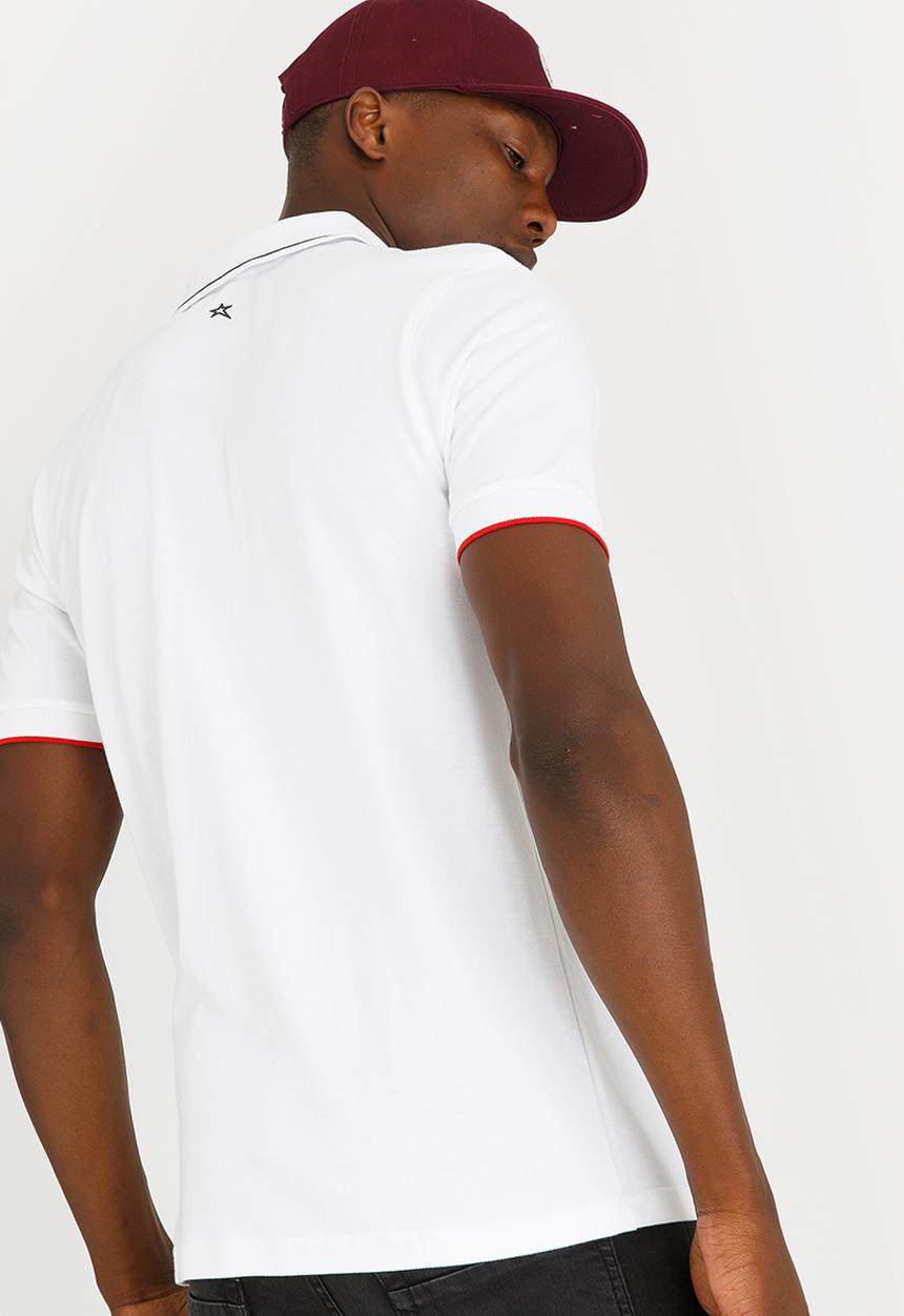 SOVIET - Swansea Pique Golfer White