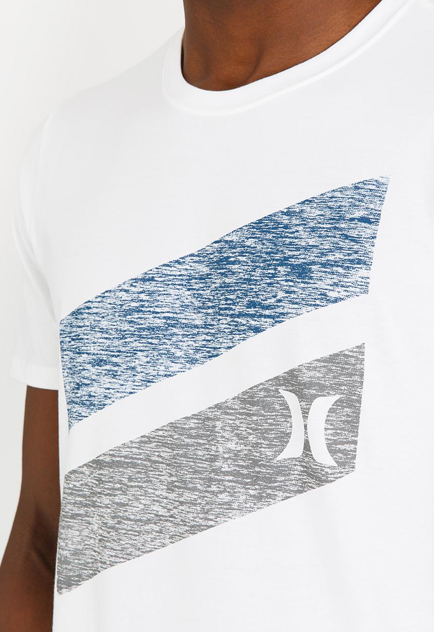 Hurley - Icon Slash Push Through T Shirt White