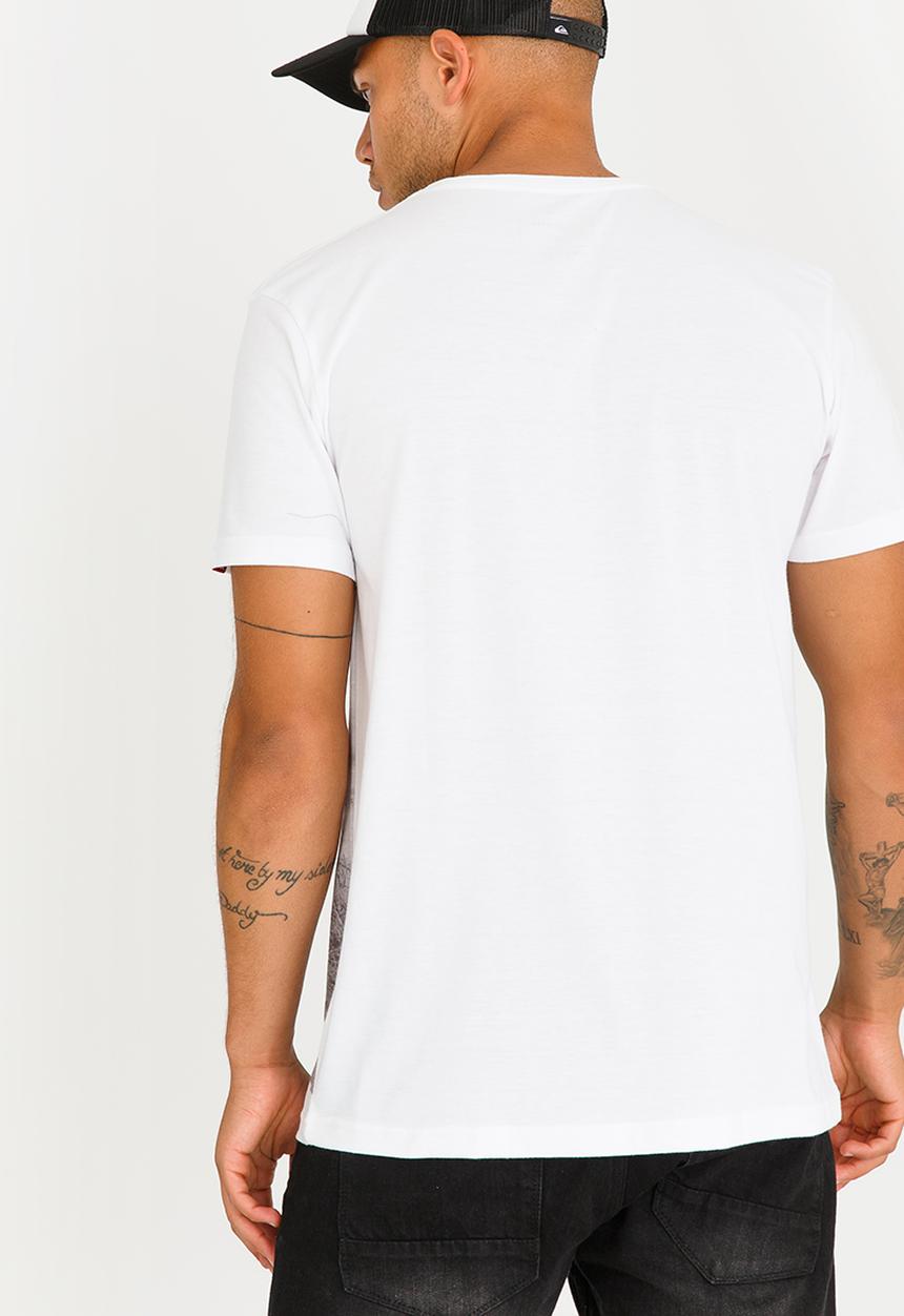 Quiksilver - Smashed Crew Neck Tee White