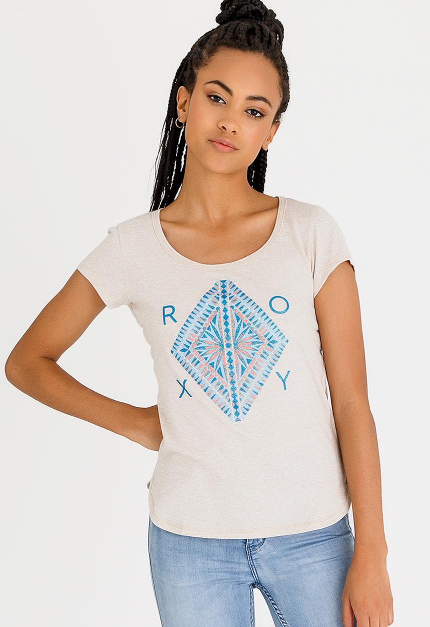 Roxy - Diamond In the Rough Tee Beige