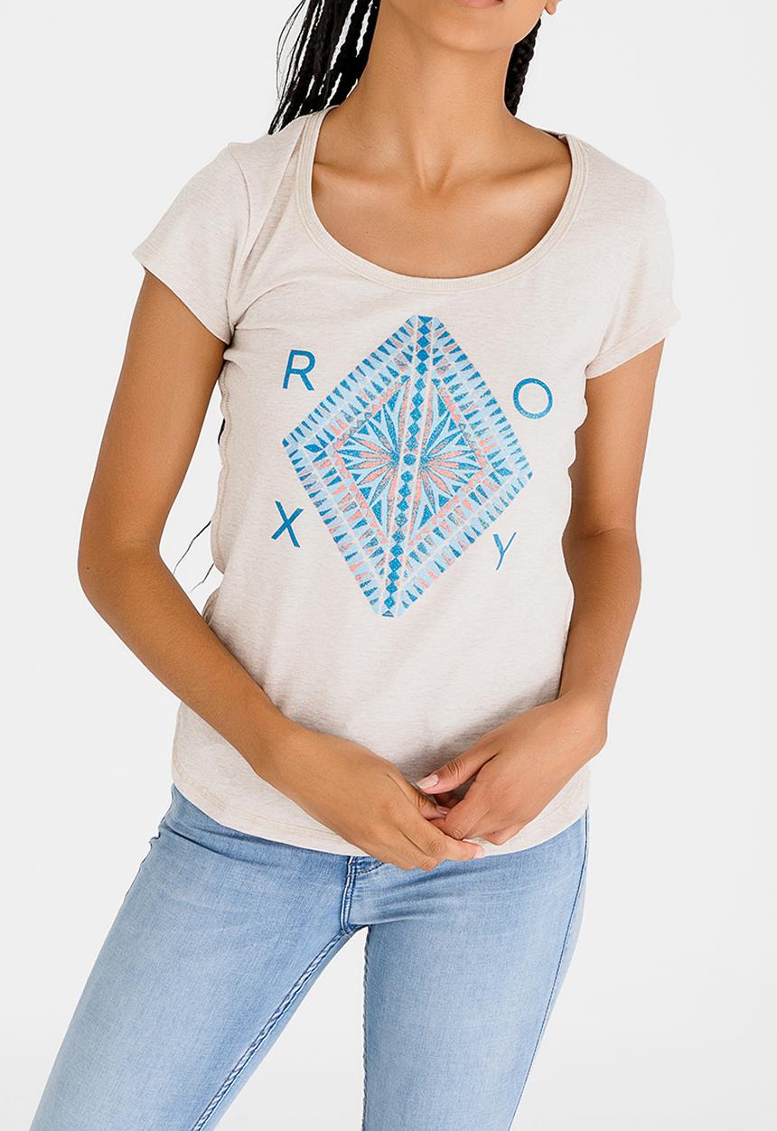 Roxy - Diamond In the Rough Tee Beige