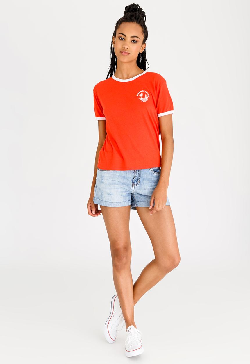 Billabong  - Roll On Tee Red