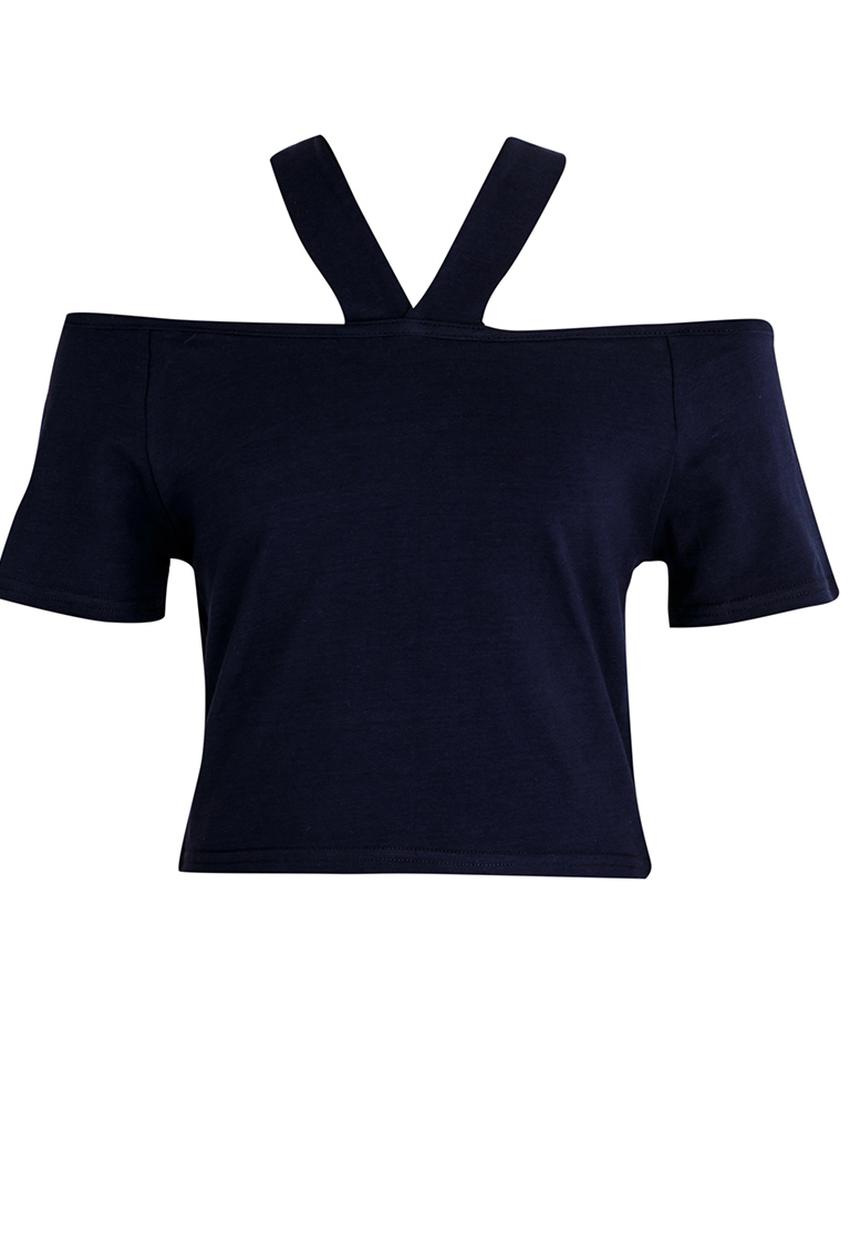 Rebel Republic - Crop Top Navy