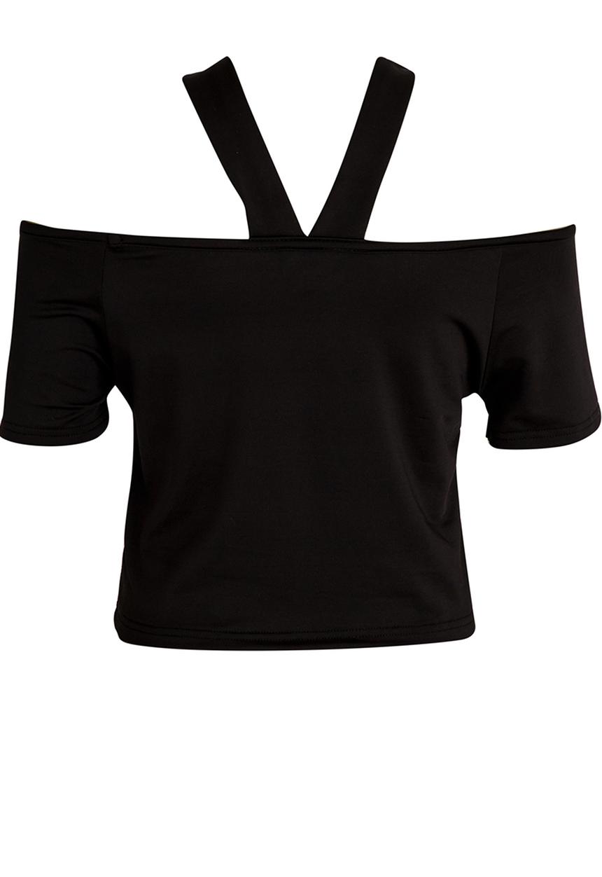 Rebel Republic - Crop Top Black