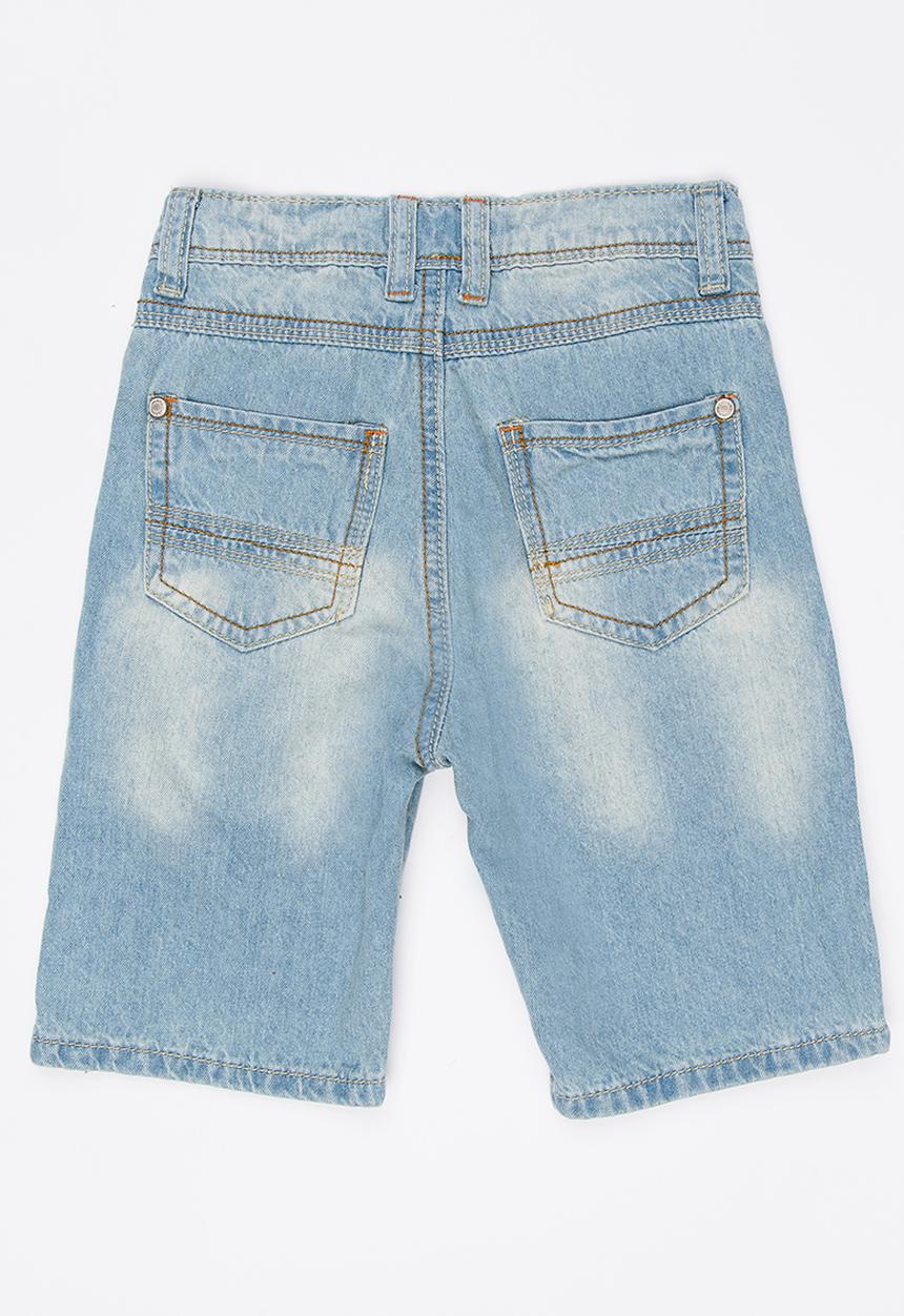 Pop Candy - Longer  Denim Short Blue