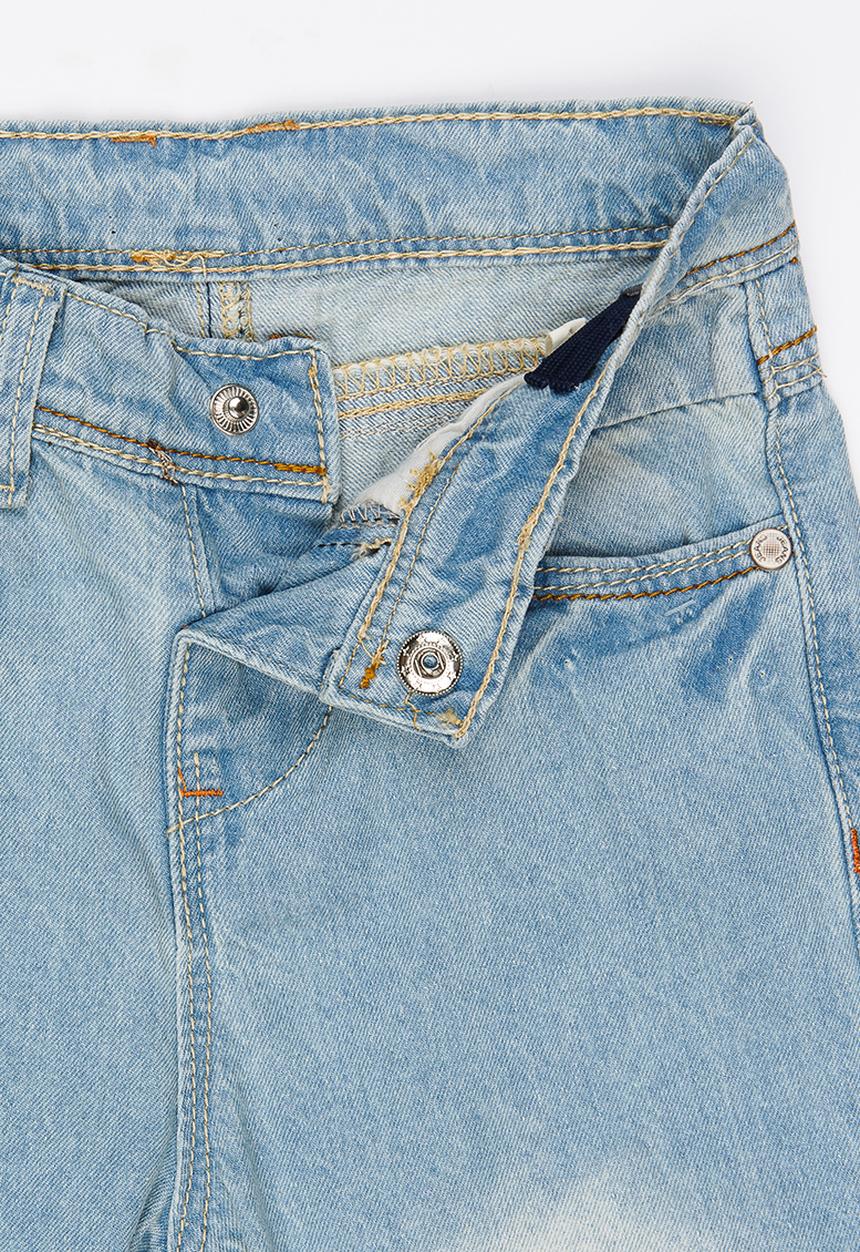 Pop Candy - Longer  Denim Short Blue