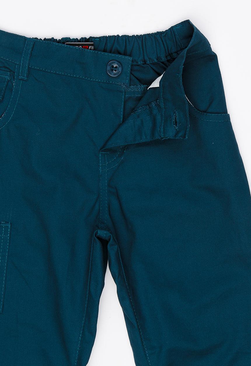 Retro Fire - Boys Twill Jeans Aqua
