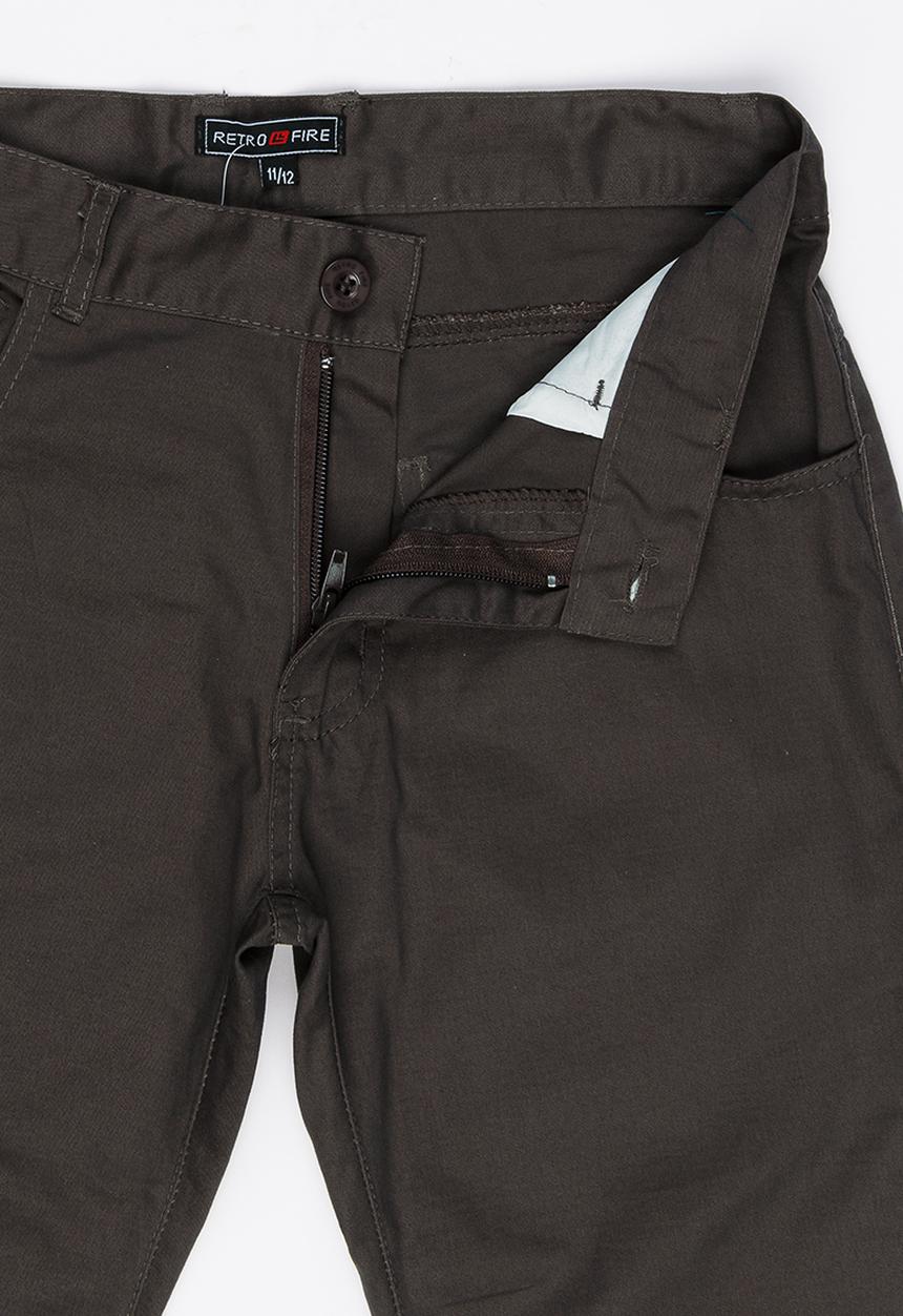 Retro Fire - Boys Twill Jeans Taupe