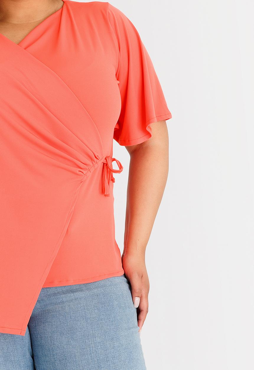 edit Plus - Wrap Top Orange
