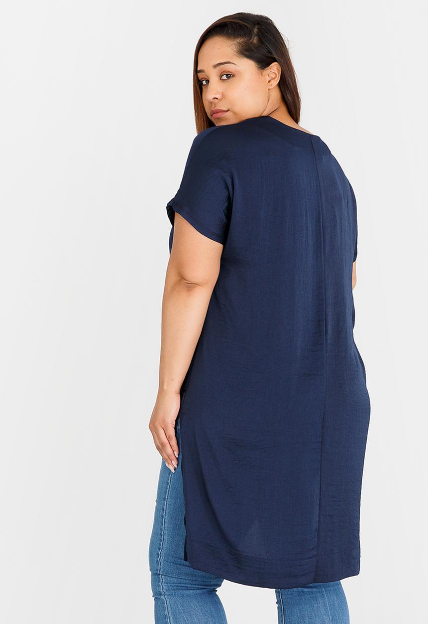 edit Plus - Hi-low Tunic Navy