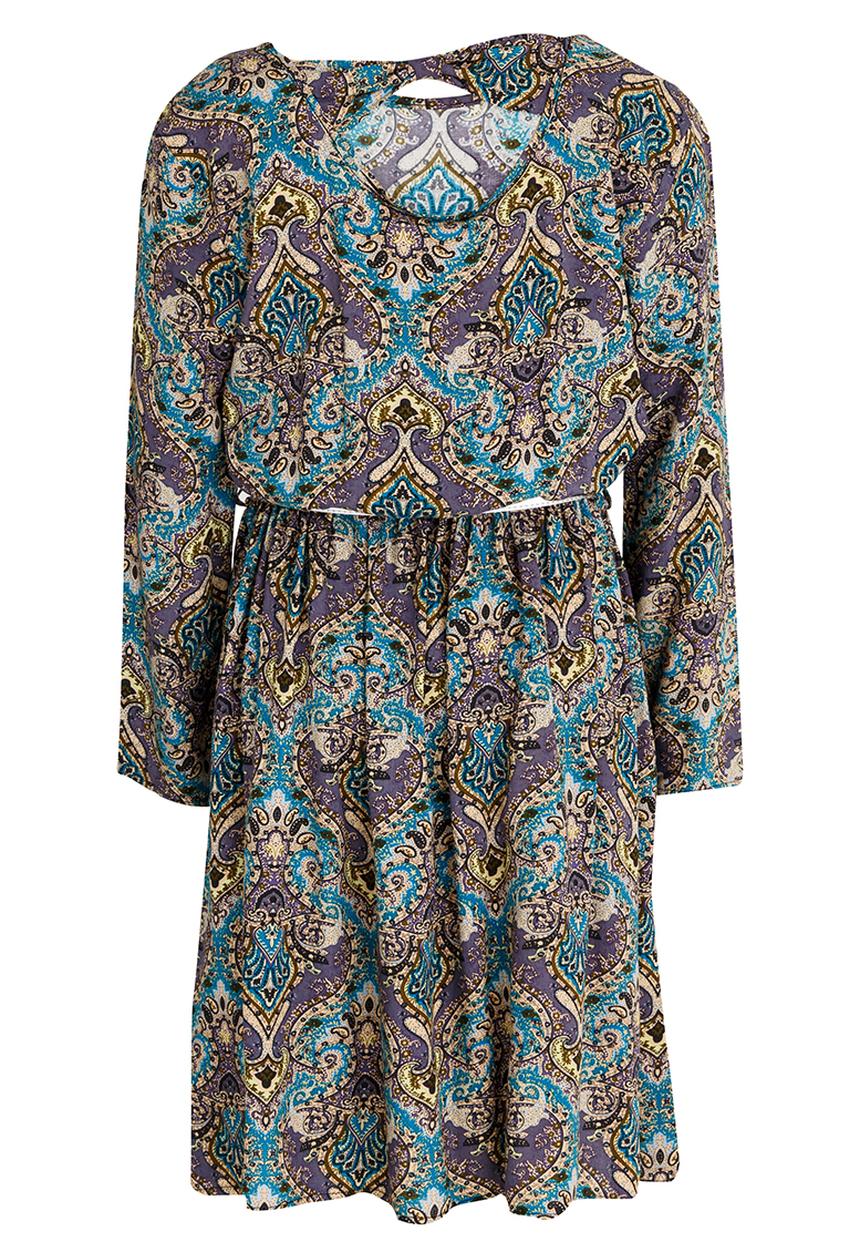 Rebel Republic - Skater Dress With Belt Multi-colour