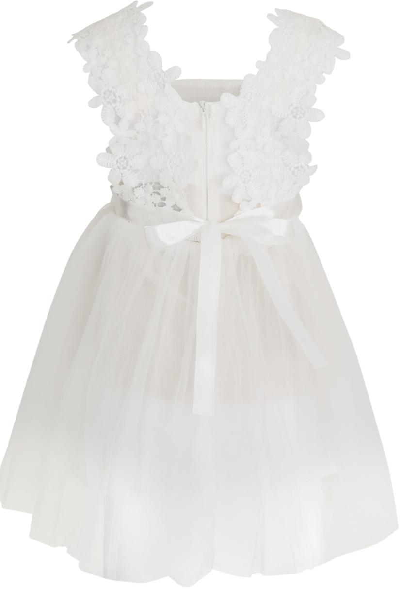 Pop Candy - Flower Princess Dress Off White