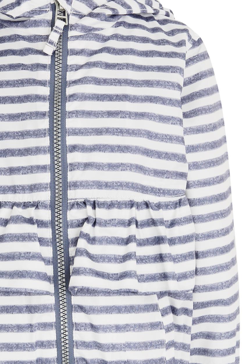 Pop Candy - Printed Hooded Jacket Navy