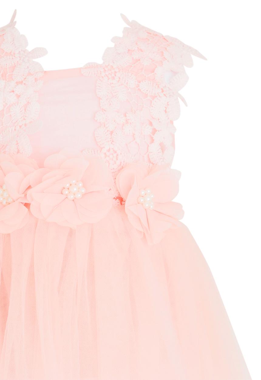 Pop Candy - Flower Princess Dress Pale Pink