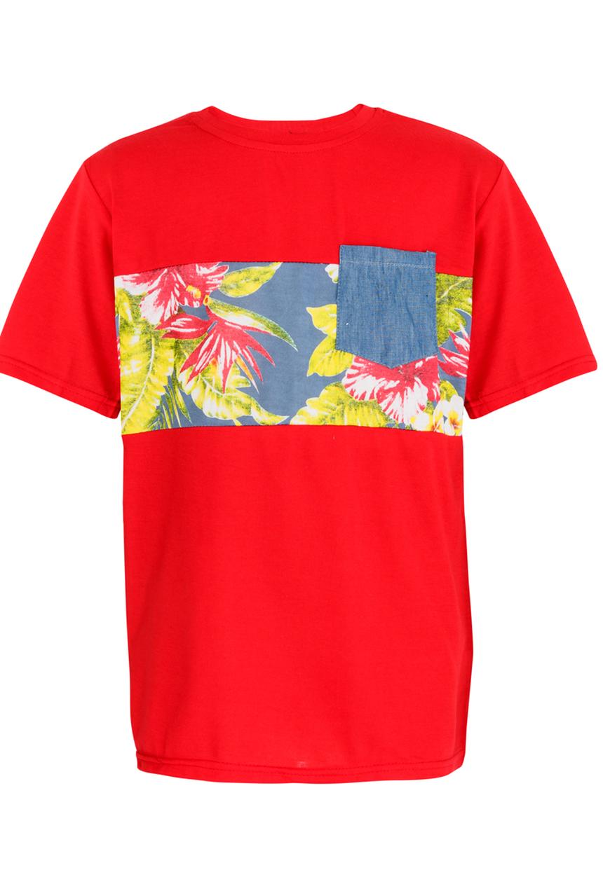 Retro Fire - Boys Tee Red