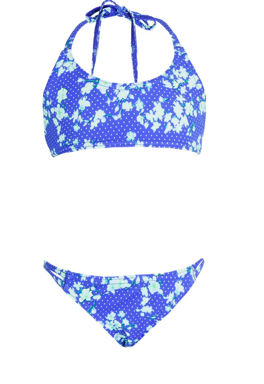Sun Things - Strappy Bralet & Panty Set Dark Blue