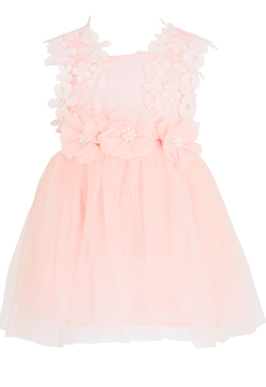 Pop Candy - Flower Princess Dress Pale Pink
