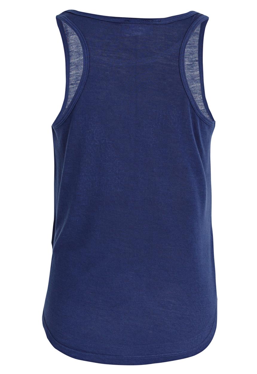 Pop Candy - Numbers Sequin Vest Navy