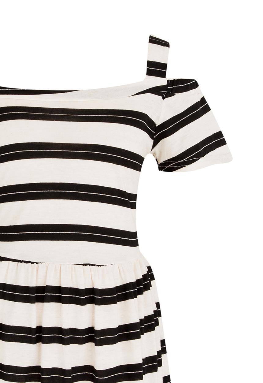 Rebel Republic - Cold Shoulder Jersey Dress Multi-colour