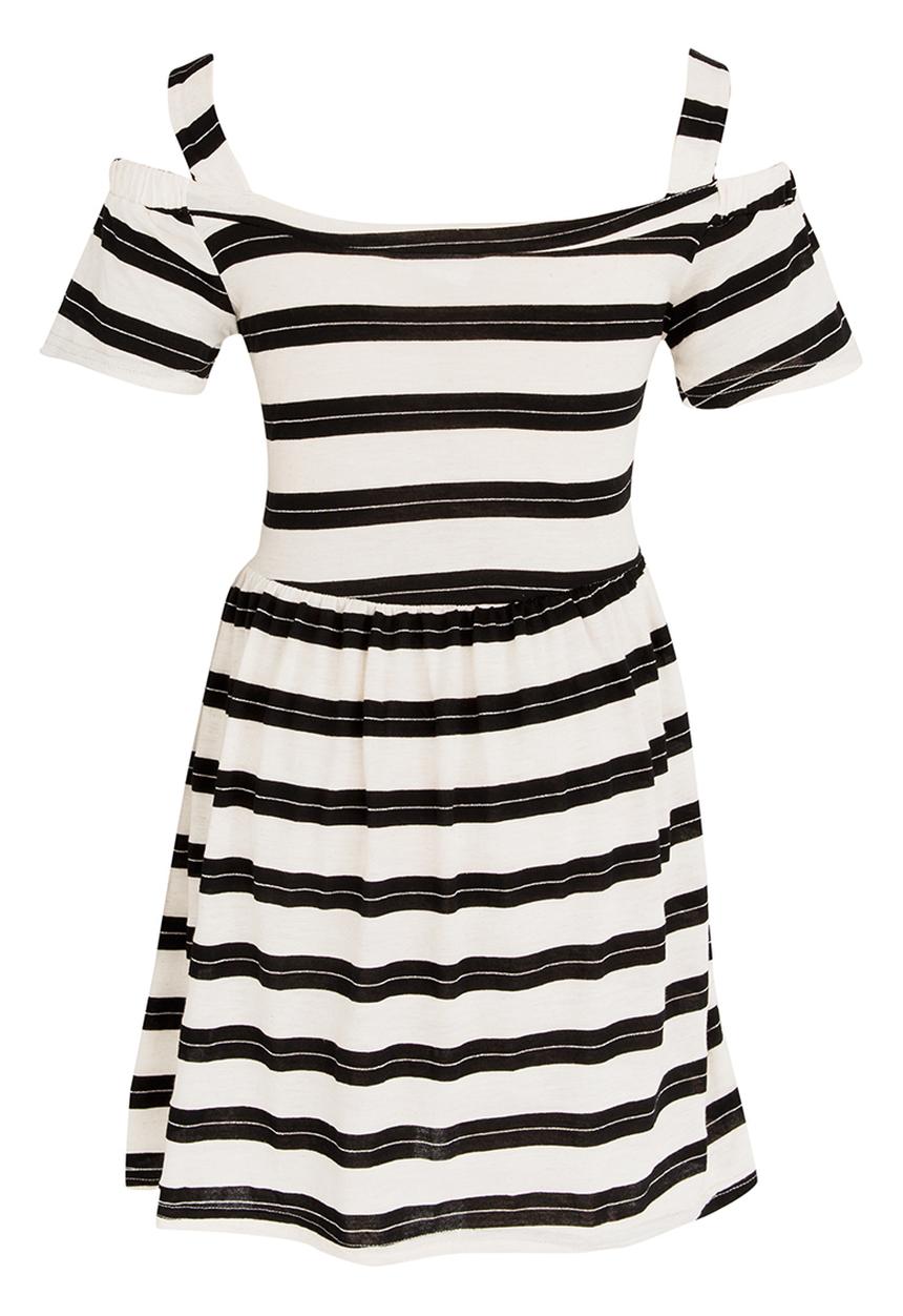 Rebel Republic - Cold Shoulder Jersey Dress Multi-colour