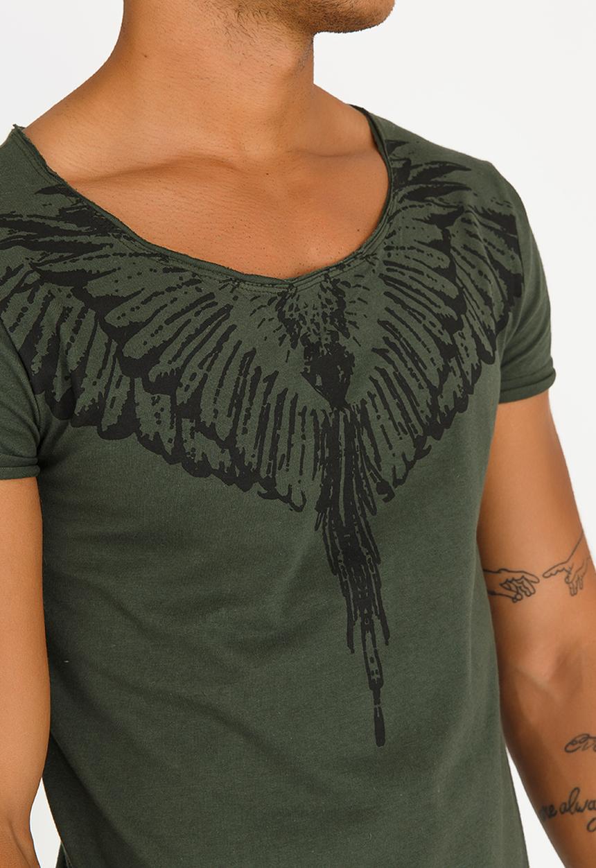 STYLE REPUBLIC - Ruffian Angel Tee Khaki Green