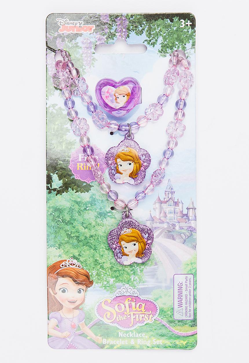 Character Fashion - Sofia The First Jewellery Set Dark Purple