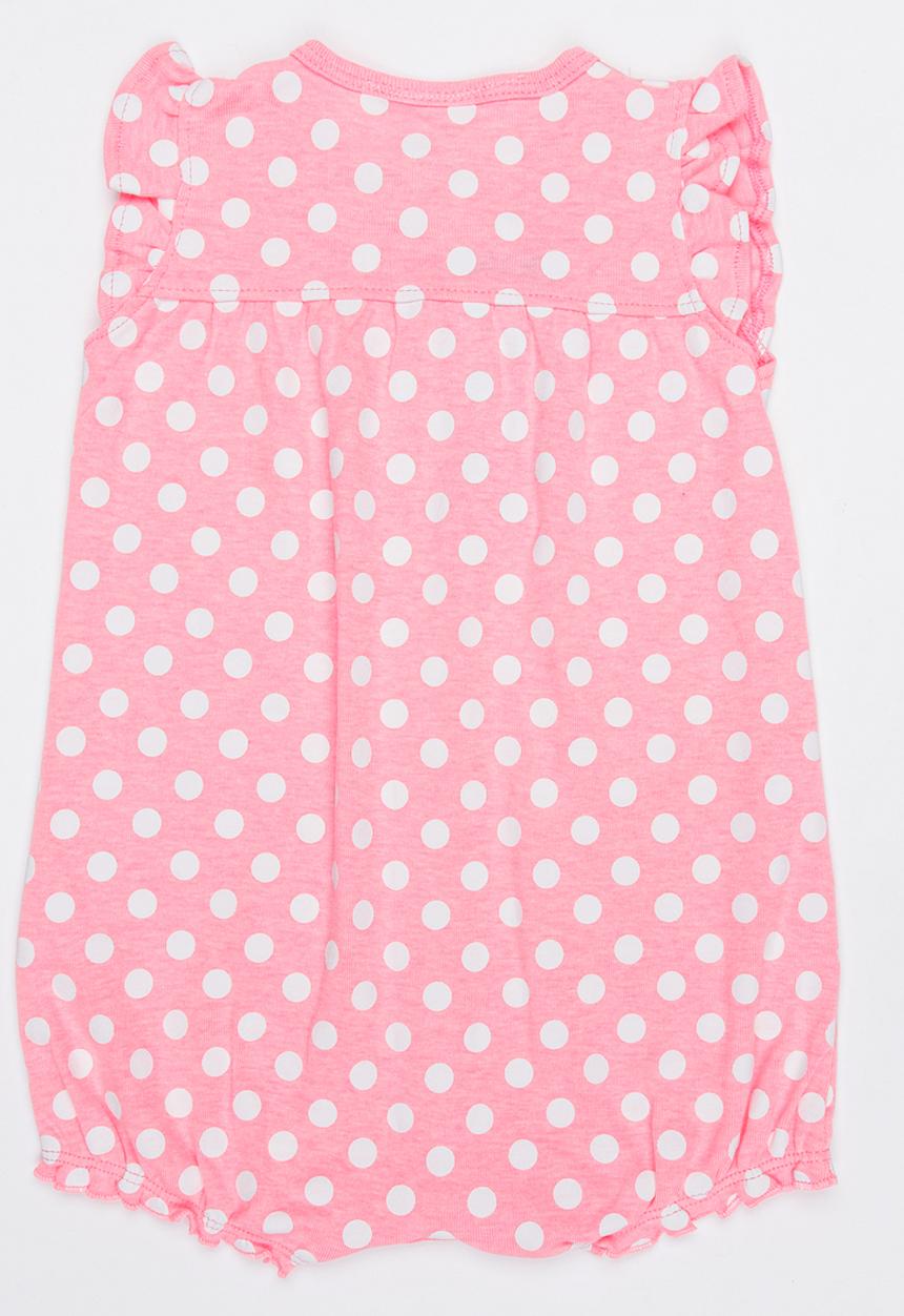 Pop Candy - Romper With Embroidery detail Pale Pink