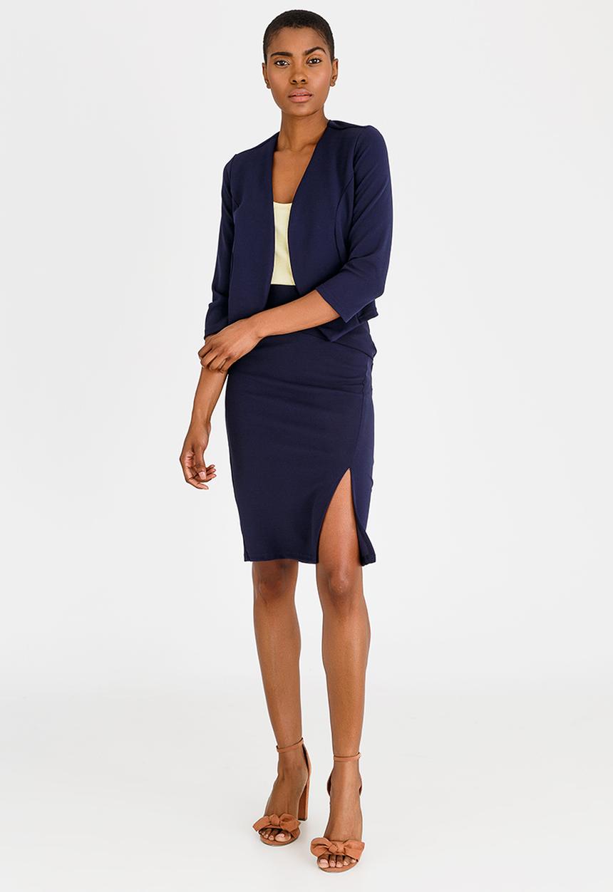 edit - High Waisted Pencil Skirt Navy