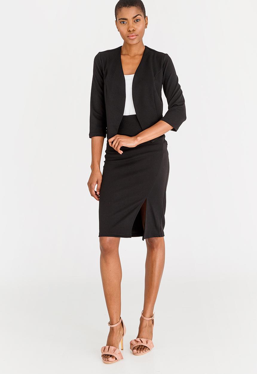 edit - High Waisted Pencil Skirt Black