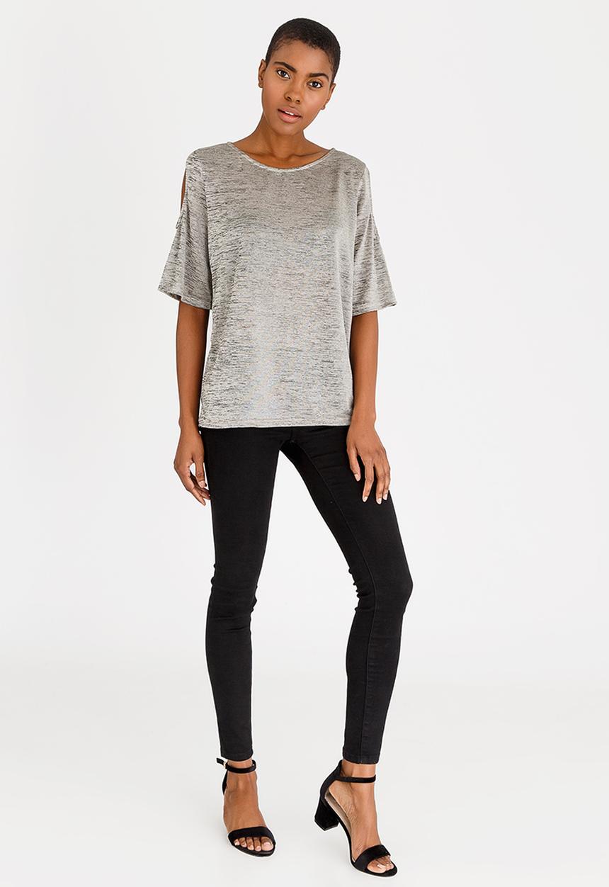 edit - Cold Shoulder Top Stone
