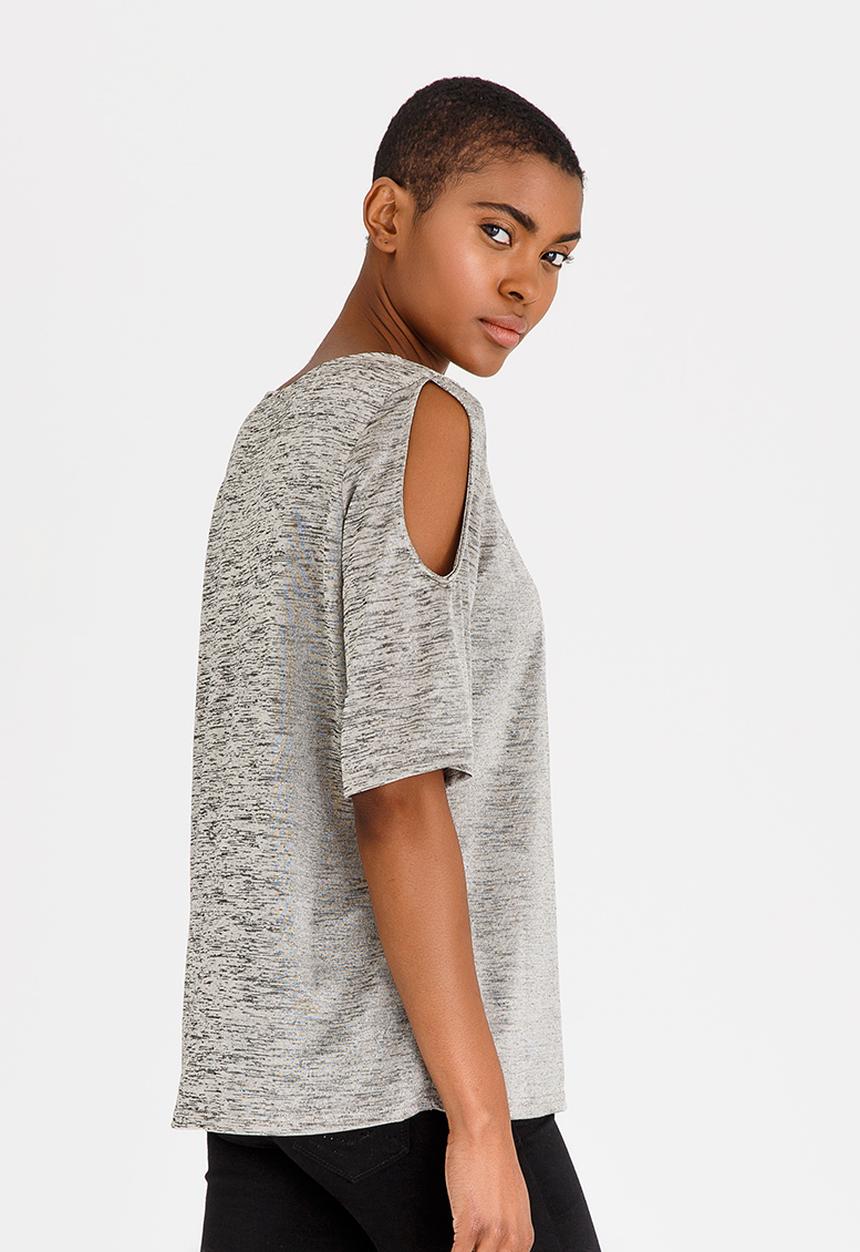edit - Cold Shoulder Top Stone