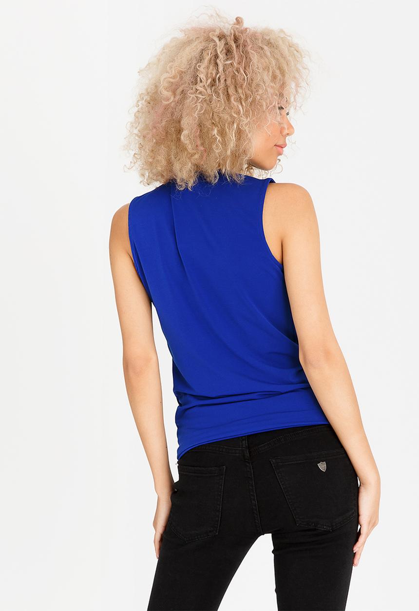 STYLE REPUBLIC - Cross Over Top Dark Blue