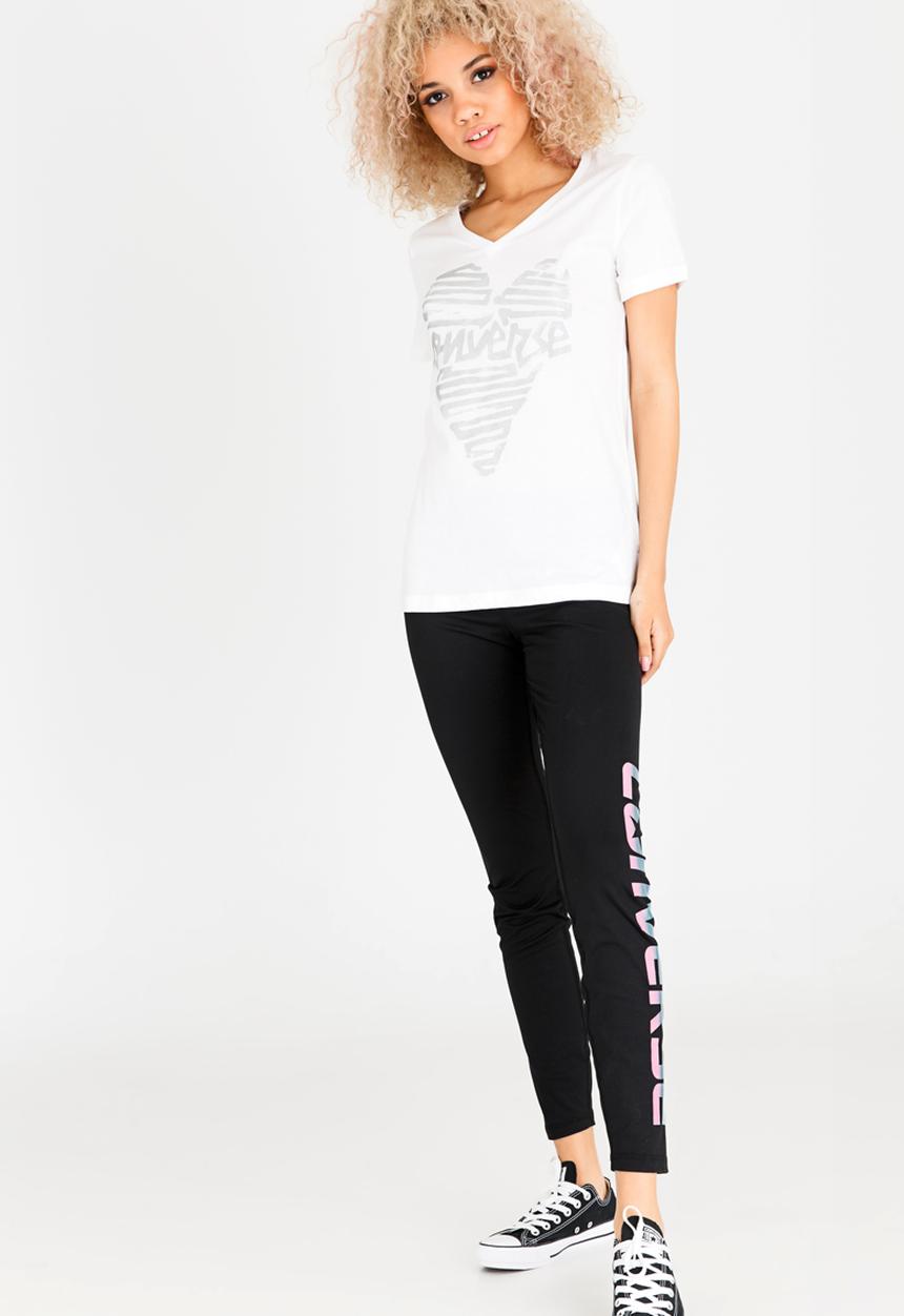 Converse - V-neck Tee White