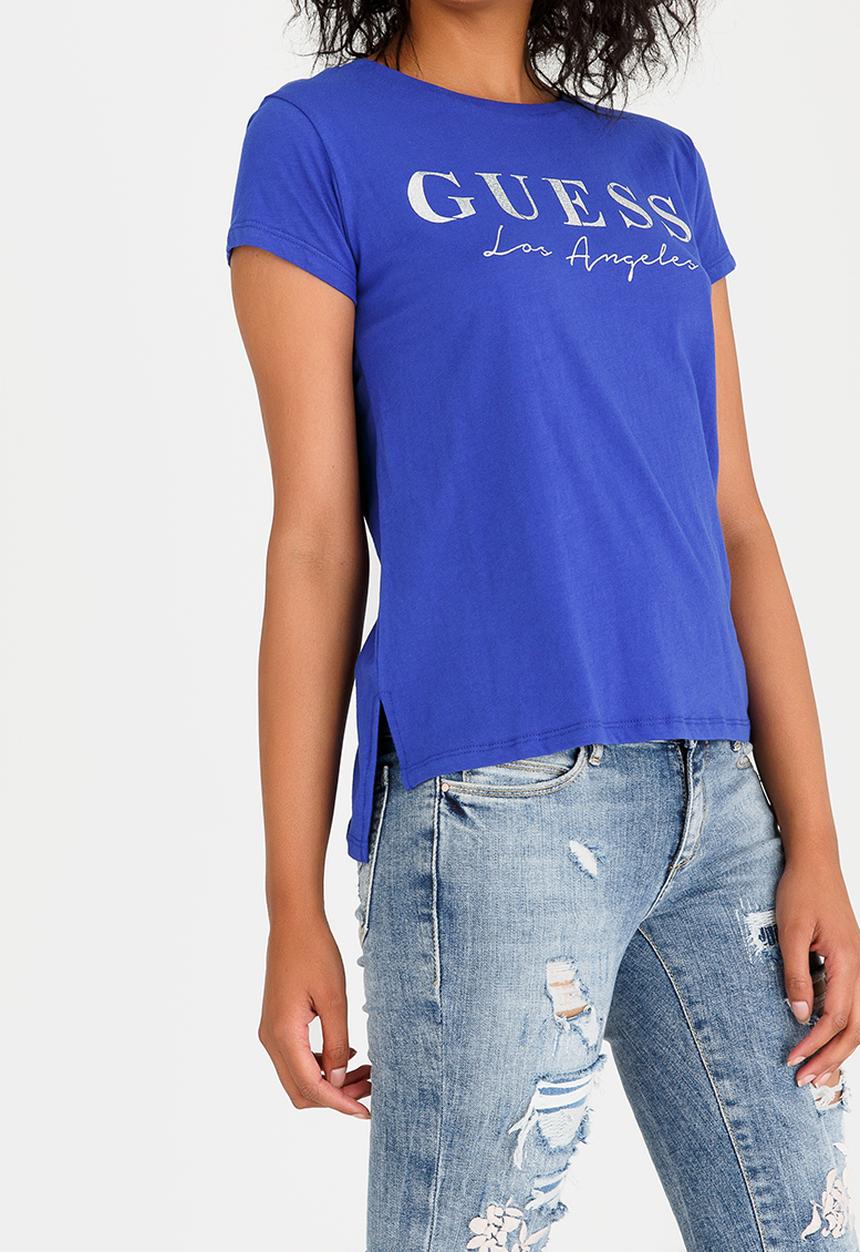 GUESS - Los Angeles Foil Tee Blue