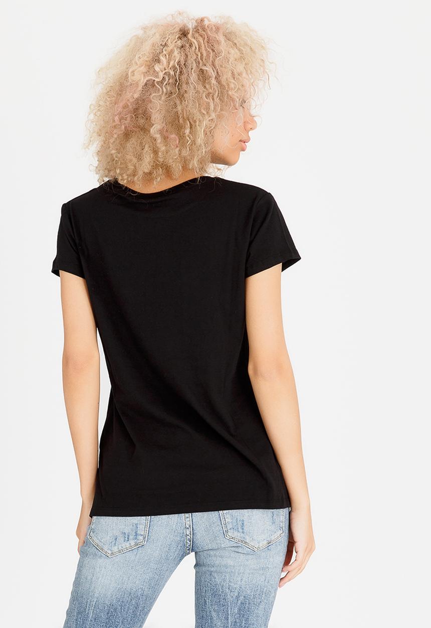 GUESS - Los Angeles Foil Tee Black