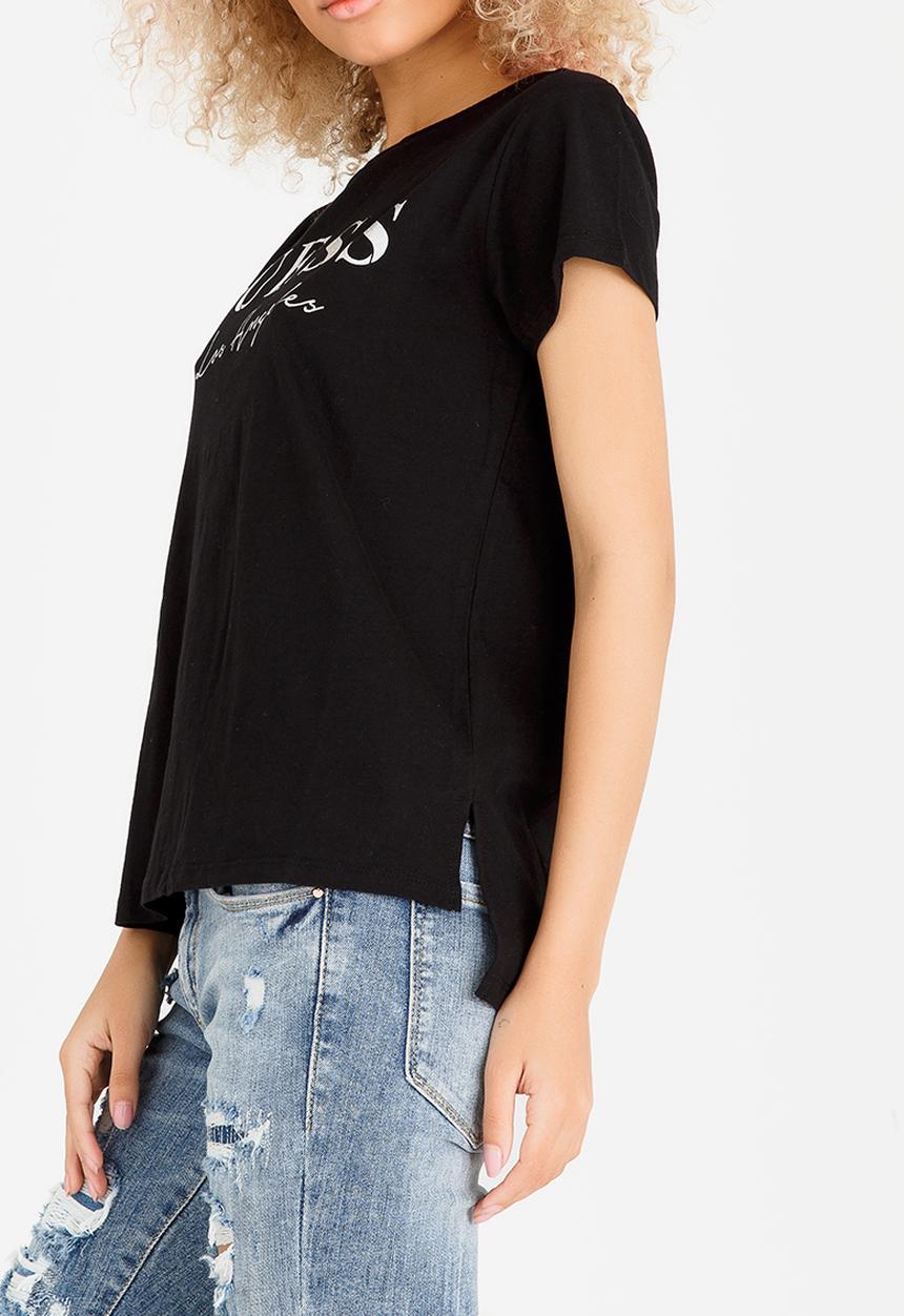 GUESS - Los Angeles Foil Tee Black