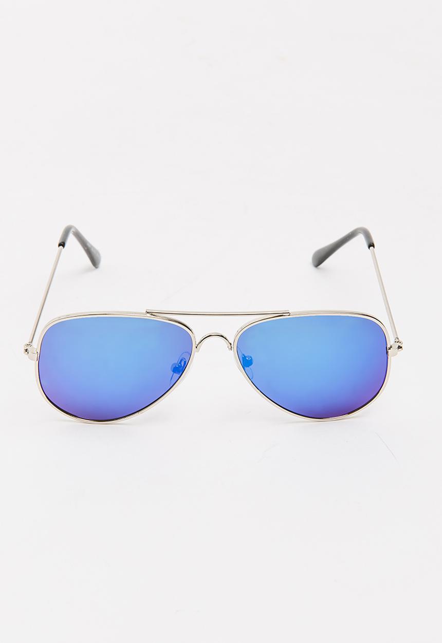 Pop Candy - Aviator Sunglasses Silver