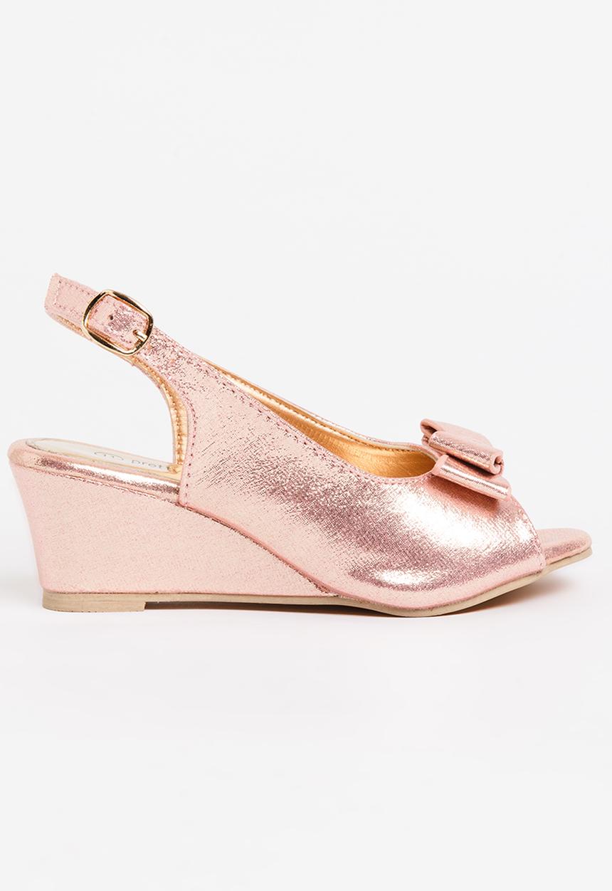 Jumbo - Girls Sling Back Wedge Rose gold