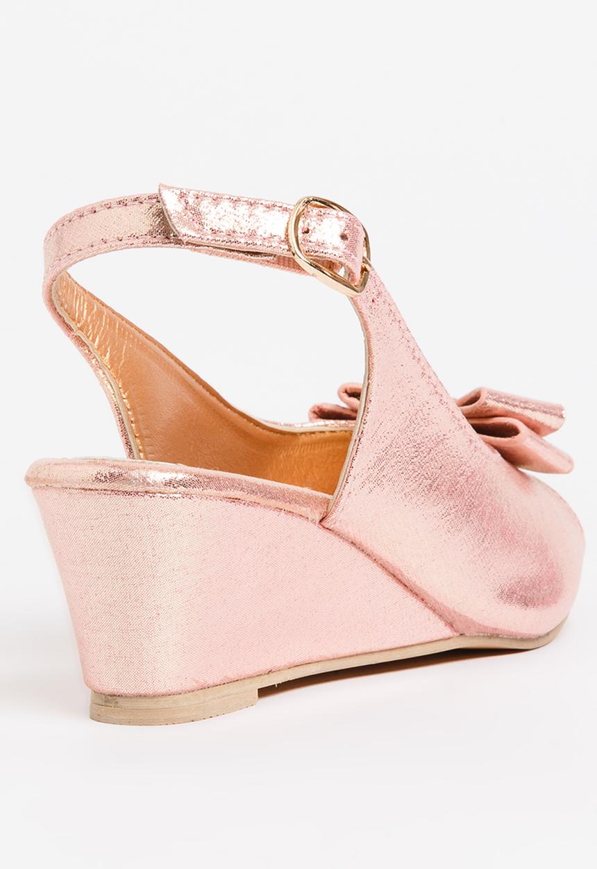 Jumbo - Girls Sling Back Wedge Rose gold
