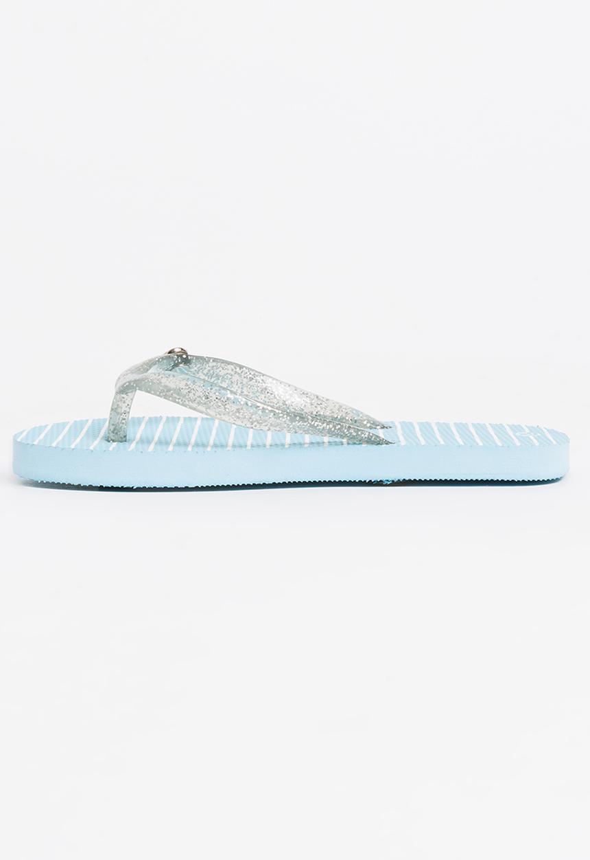 World Tribe - Little Treasure Girls Flip Flops Blue