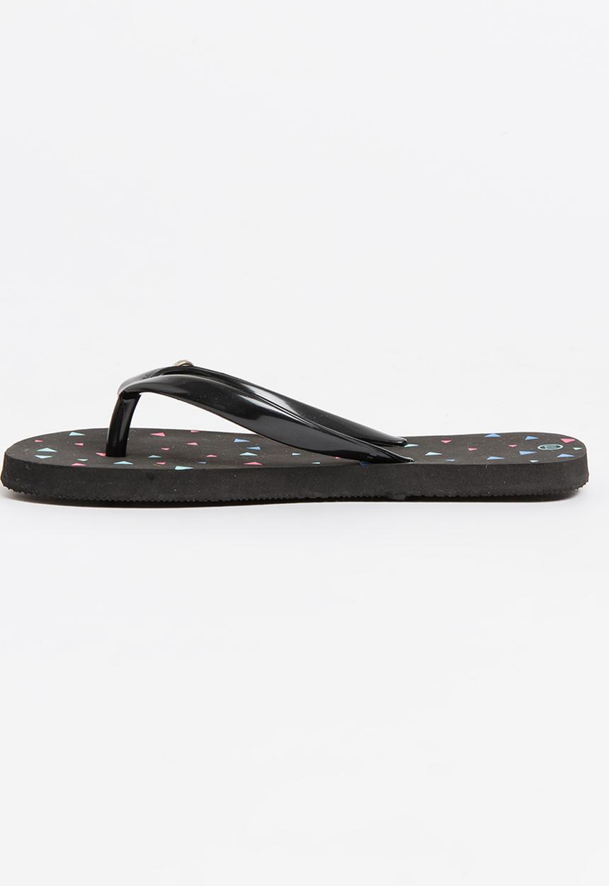 World Tribe - Crazy Dust Flip Flops Black